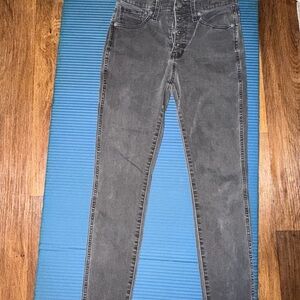NWOT Madewell Charcoal High-Rise Skinny Jeans